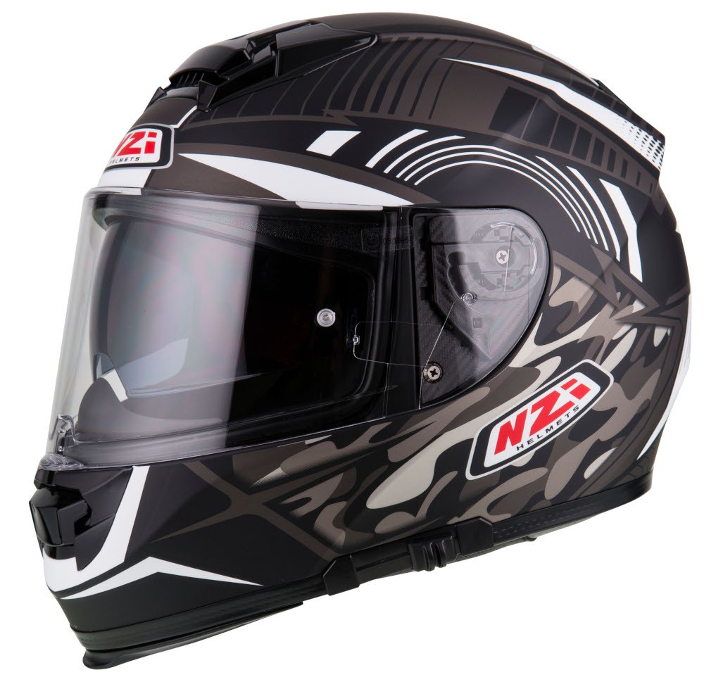 Casco NZI EURUS 2 DESERT Negro/Blanco Mate 