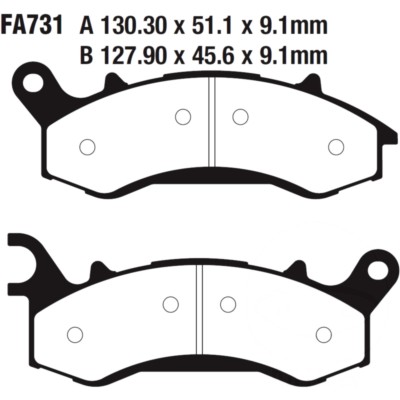 Pastillas de freno EBC FA731TT