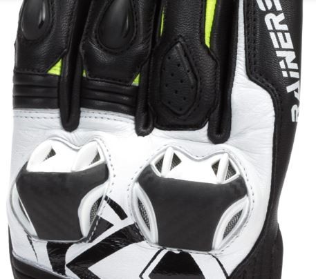 Guantes RAINERS FACER FLUOR RACING PIEL 2