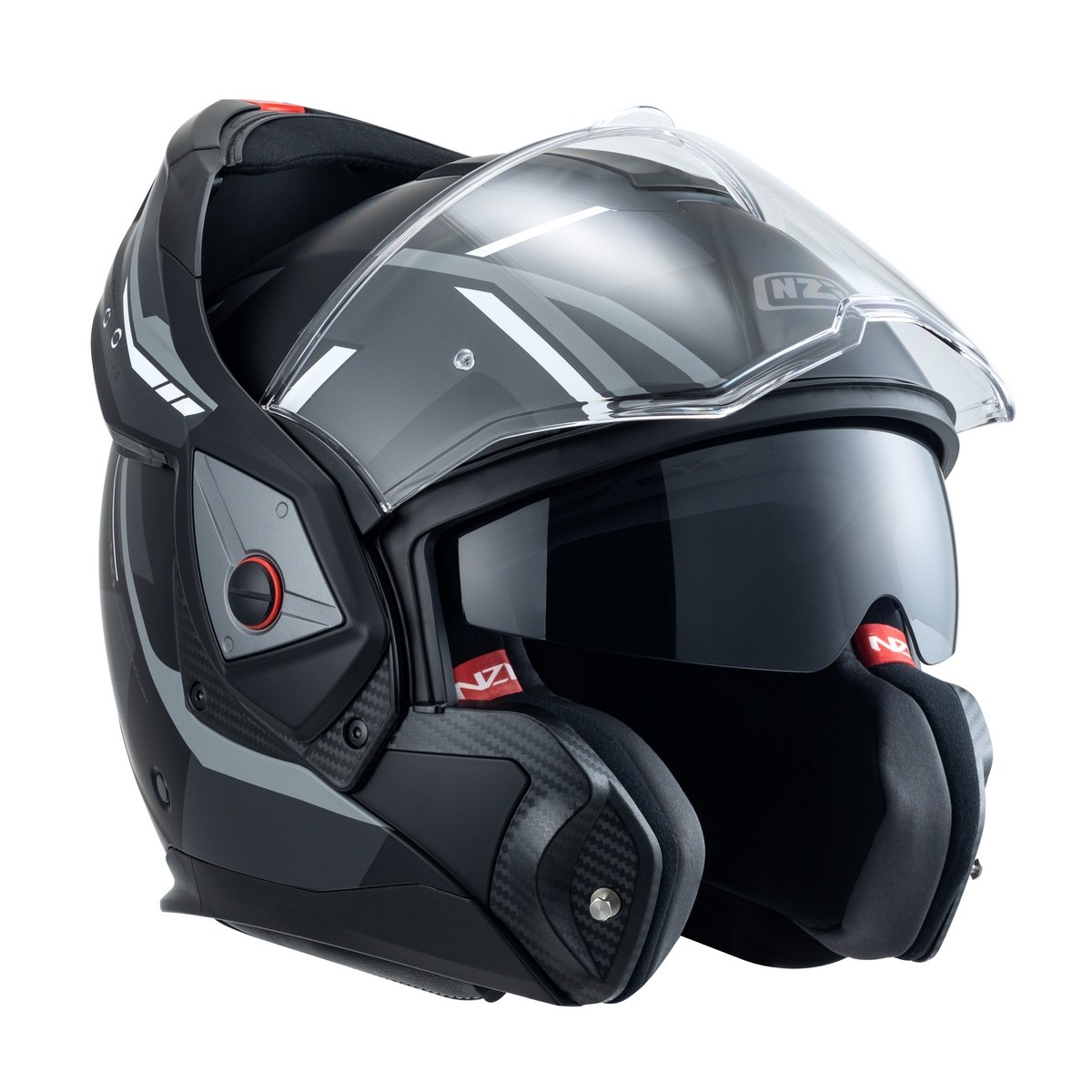Casco modular NZI Fastback SUMMUM negro gris homologado