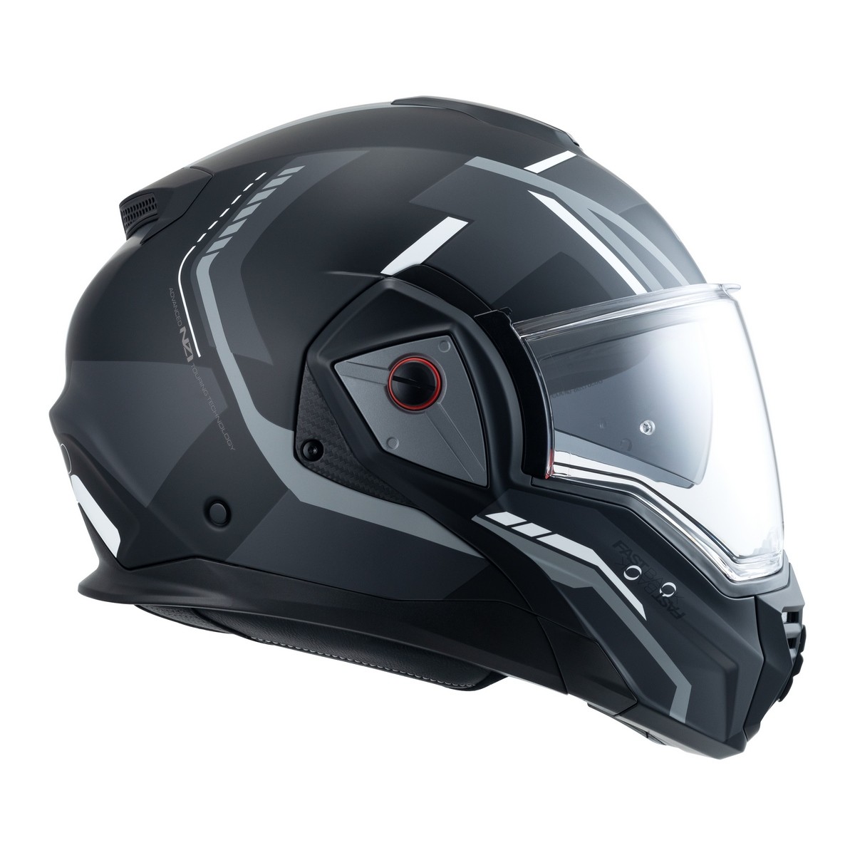 Casco NZI Fastback SUMMUM negro gris abatible 180 grados
