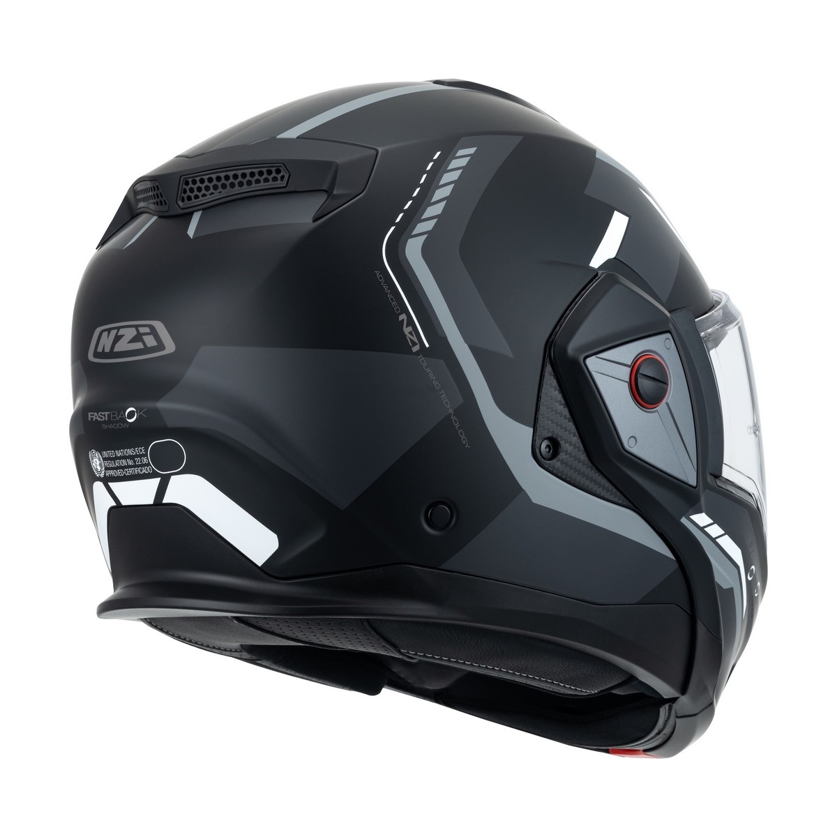 Casco abatible NZI Fastback SUMMUM negro y gris