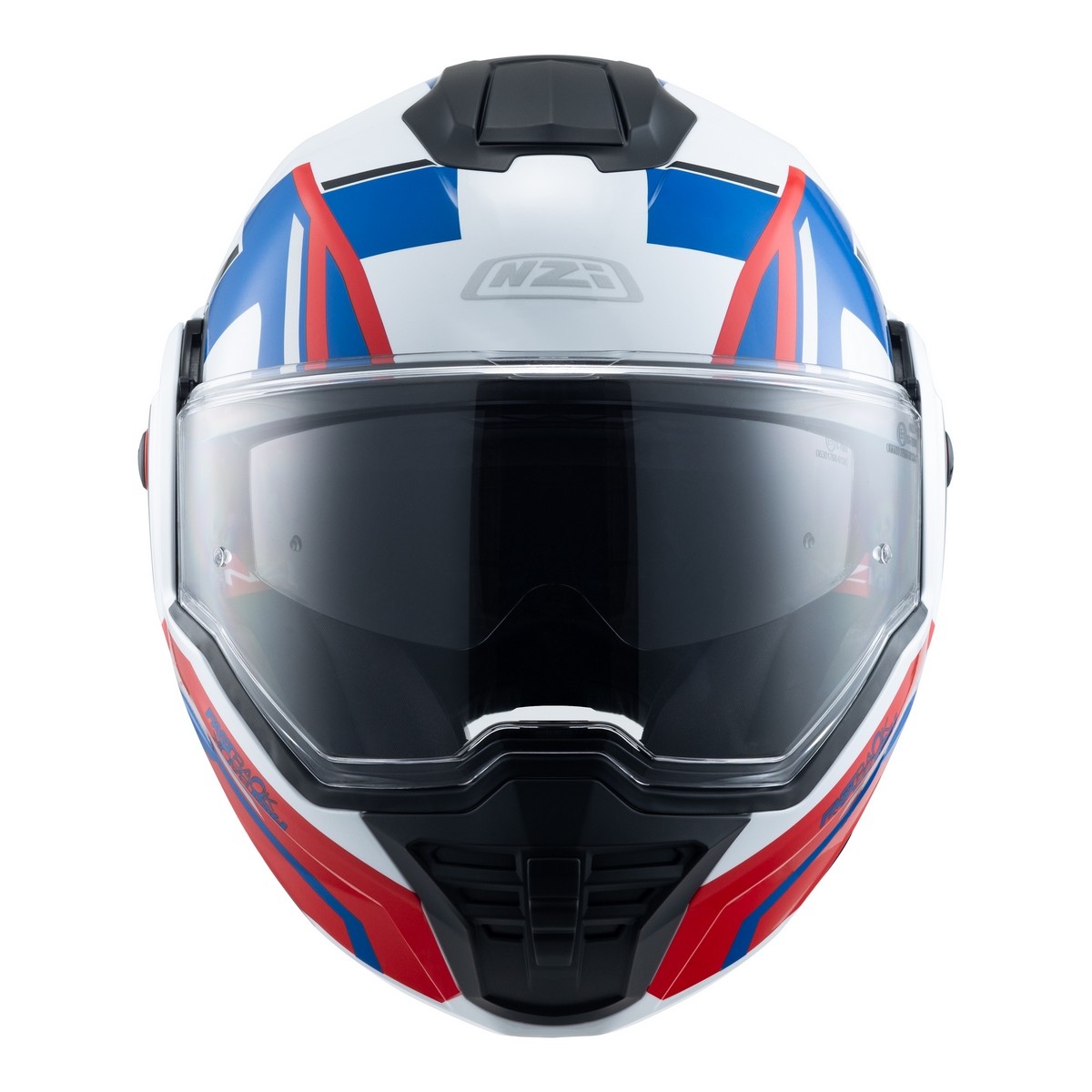 Casco NZI FASTBACK DUO SHADOW Blanco/Rojo/Azul