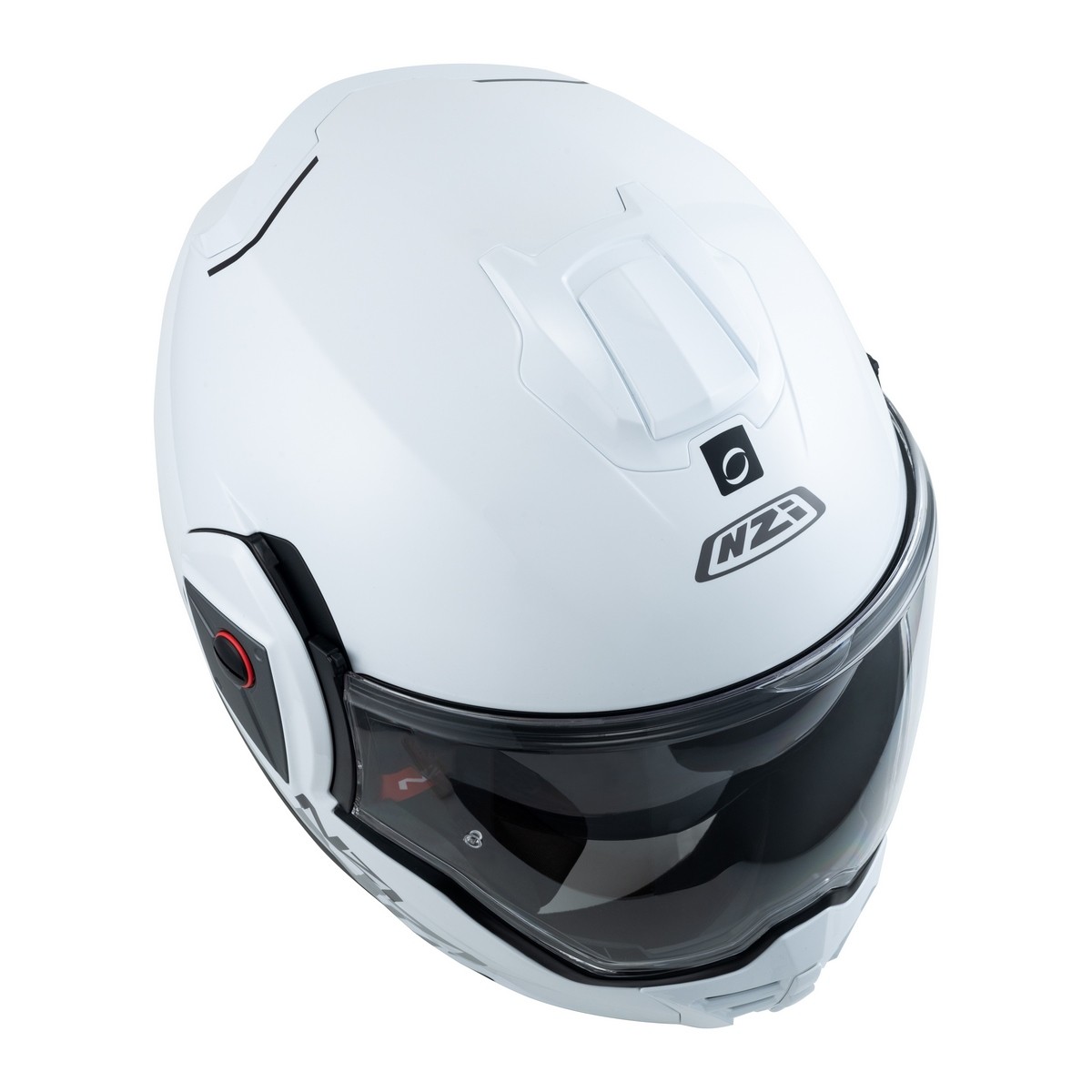Casco NZI Fastback blanco brillo abatible 180 grados