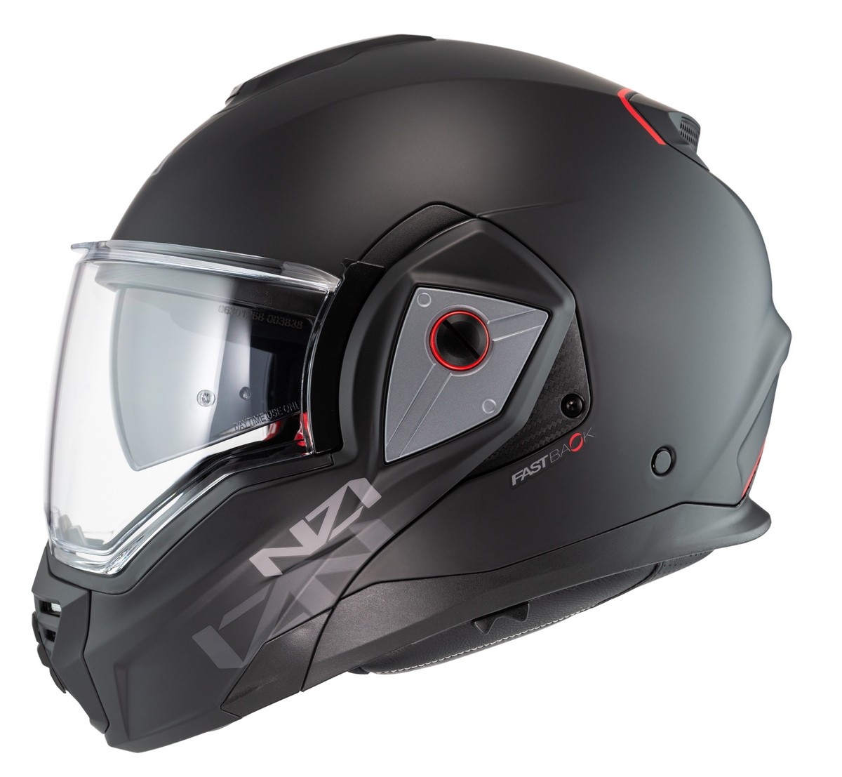 Casco modular NZI Fastback negro mate homologado 22.06