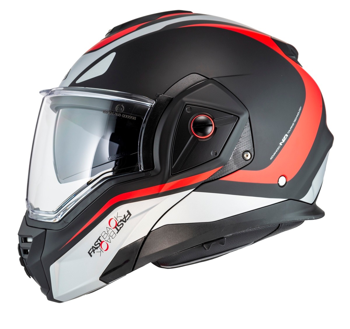 Casco modular NZI preparado para Pinlock e intercomunicador