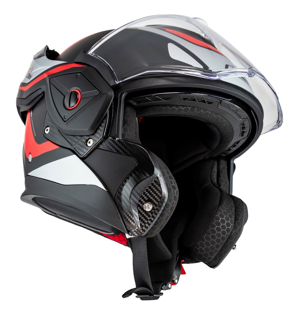 Casco modular moto NZI Fastback SUMMUM con visor solar
