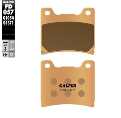 Pastillas de freno Galfer FD057G1371 Compuesto Sinter Street