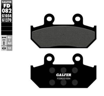 Pastillas de freno Galfer FD082G1054 Compuesto Semi Metal