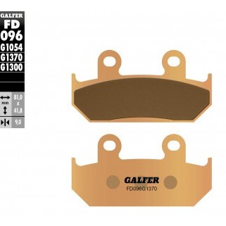 Pastillas de freno Galfer FD096G1370 Compuesto Sinter Street