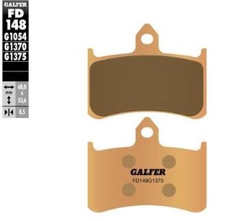 Pastillas de freno Galfer FD148G1370 Compuesto Sinter Street