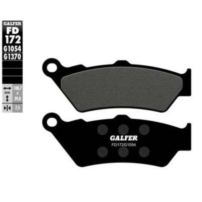 Pastillas de freno Galfer FD172G1054 Compuesto Semi metal
