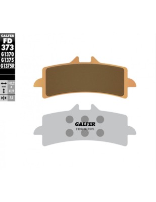 Pastillas de freno Galfer FD373G1375 Compuesto Sinter Sport