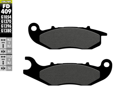 Pastillas de freno GALFER G1054 semimetálicas para moto