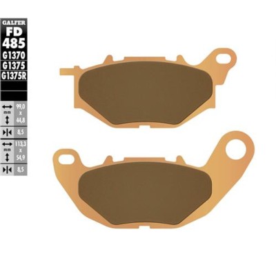 Pastillas de freno Galfer FD485G1370 Compuesto Sinter Street