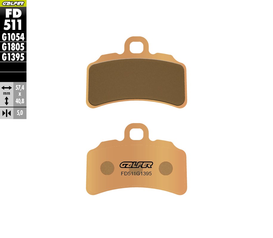 Pastillas de freno Galfer FD511G1395