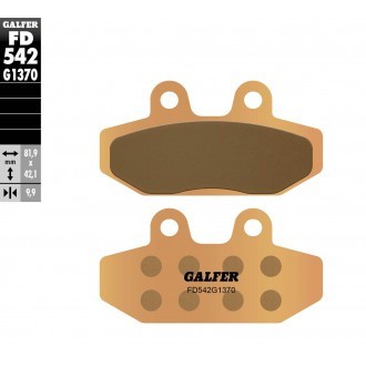 Pastillas de freno Galfer FD542G1370 Compuesto Sinter Street