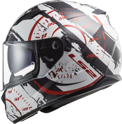 Casco LS2 FF320 STREAM EVO TACHO BLANCO/NEGRO/ROJO