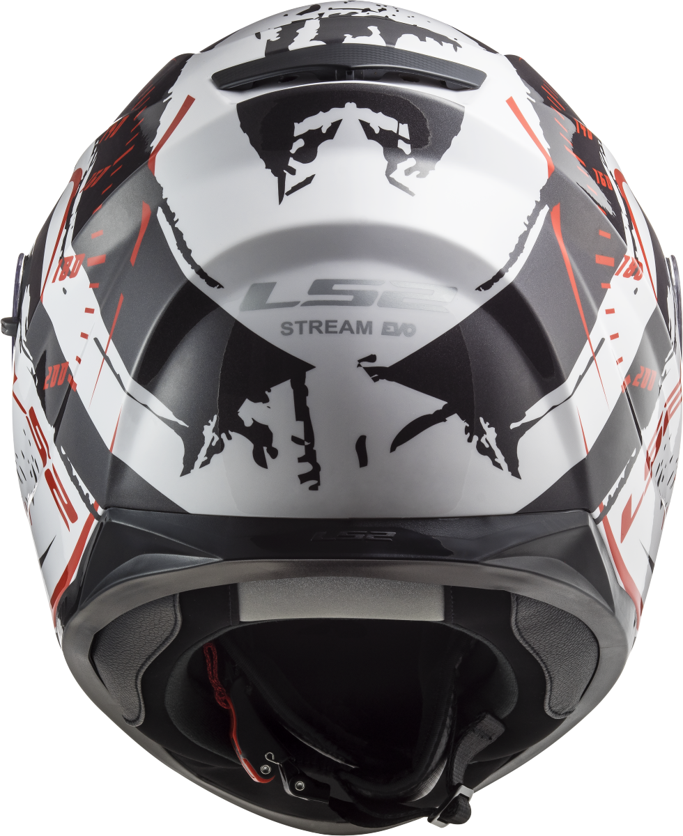 Casco LS2 FF320 STREAM EVO TACHO BLANCO/NEGRO/ROJO 1