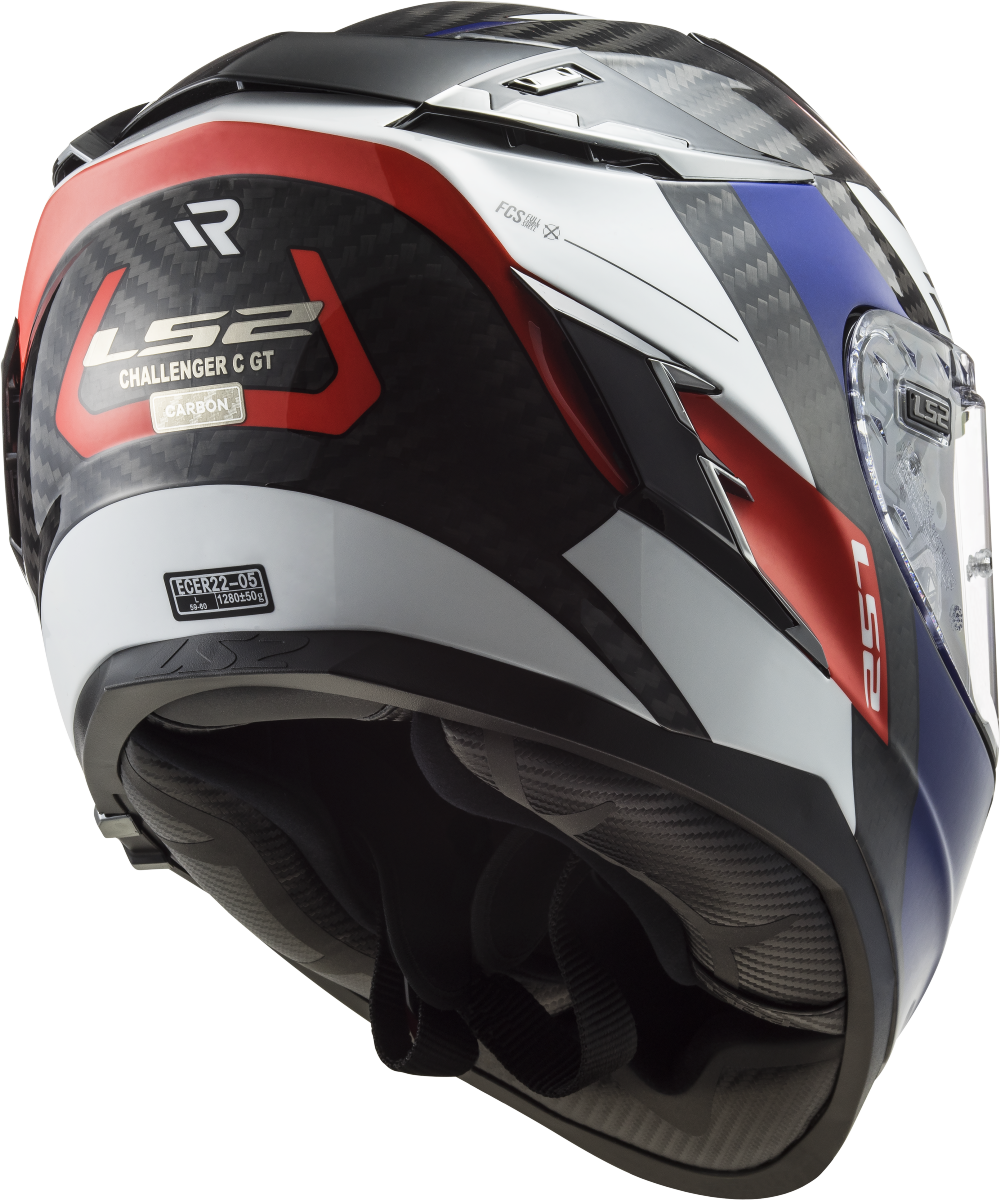 Casco LS2 FF327 CHALLENGER CARBONO ALLOY BLANCO/AZUL/ROJO 1