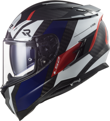 Casco LS2 FF327 CHALLENGER CARBONO ALLOY BLANCO/AZUL/ROJO