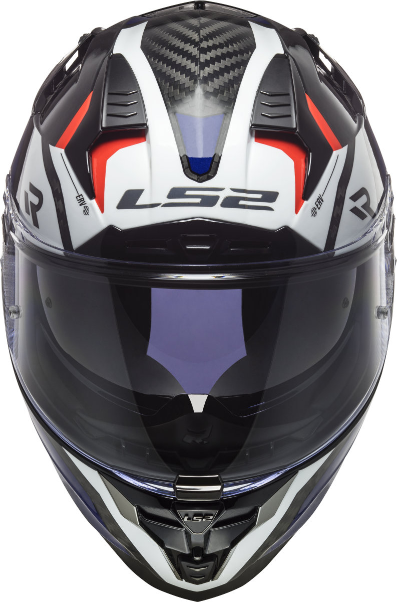 Casco LS2 FF327 CHALLENGER CARBONO ALLOY BLANCO/AZUL/ROJO 2