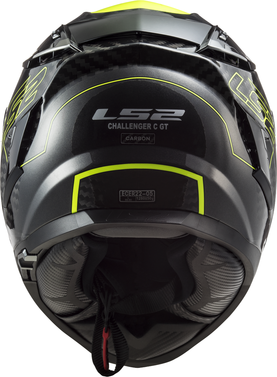 Casco LS2 FF327 CHALLENGER CARBONO FOLD CARBON/AMARILLO 2