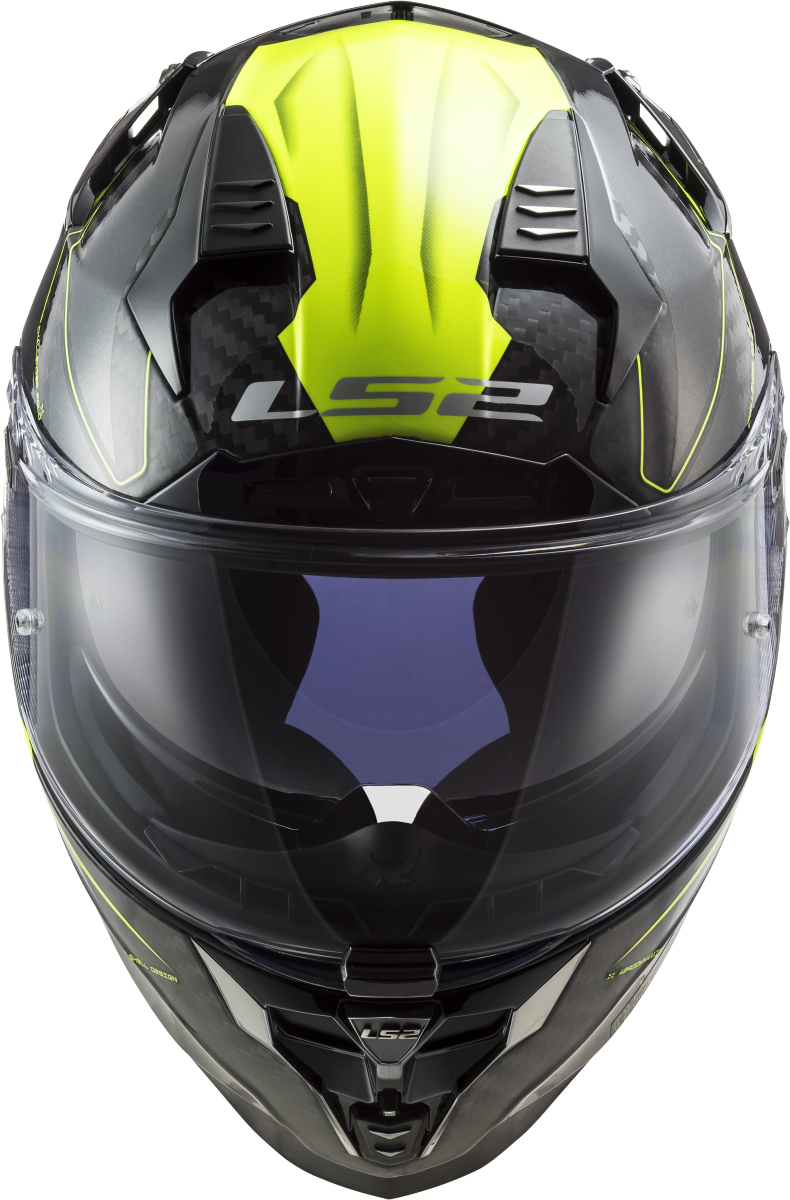 Casco LS2 FF327 CHALLENGER CARBONO FOLD CARBON/AMARILLO 3