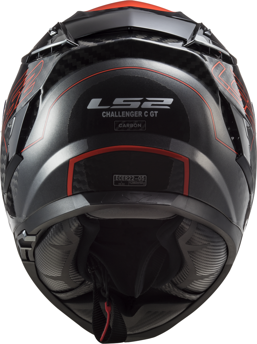 Casco LS2 FF327 CHALLENGER CARBONO FOLD CARBON/ROJO 4