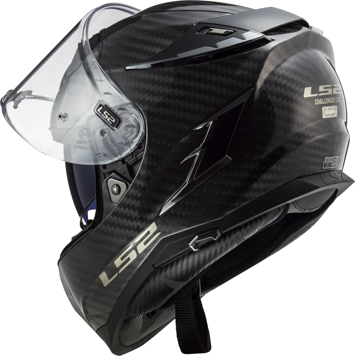 Casco LS2 FF327 CHALLENGER CARBONO SOLID CARBON 4