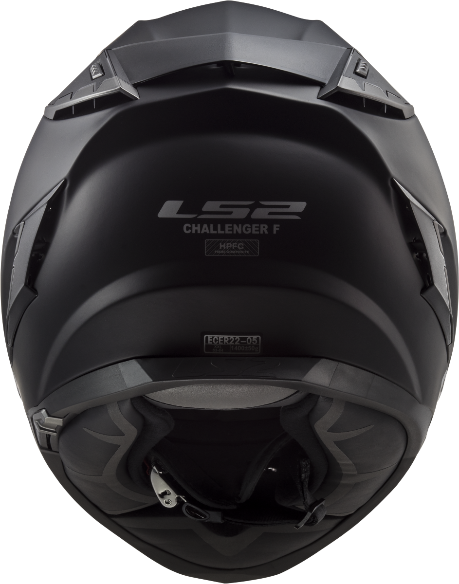 Casco LS2 FF327 CHALLENGER SOLID NEGRO MATE 1