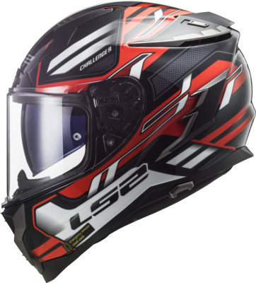 Casco LS2 FF327 CHALLENGER SPIN NEGRO/ROJO/BLANCO