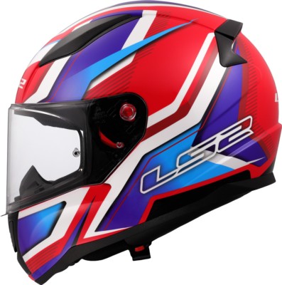 Casco LS2 FF353 RAPID II FLITZ BLANCO AZUL ROJO 22.06