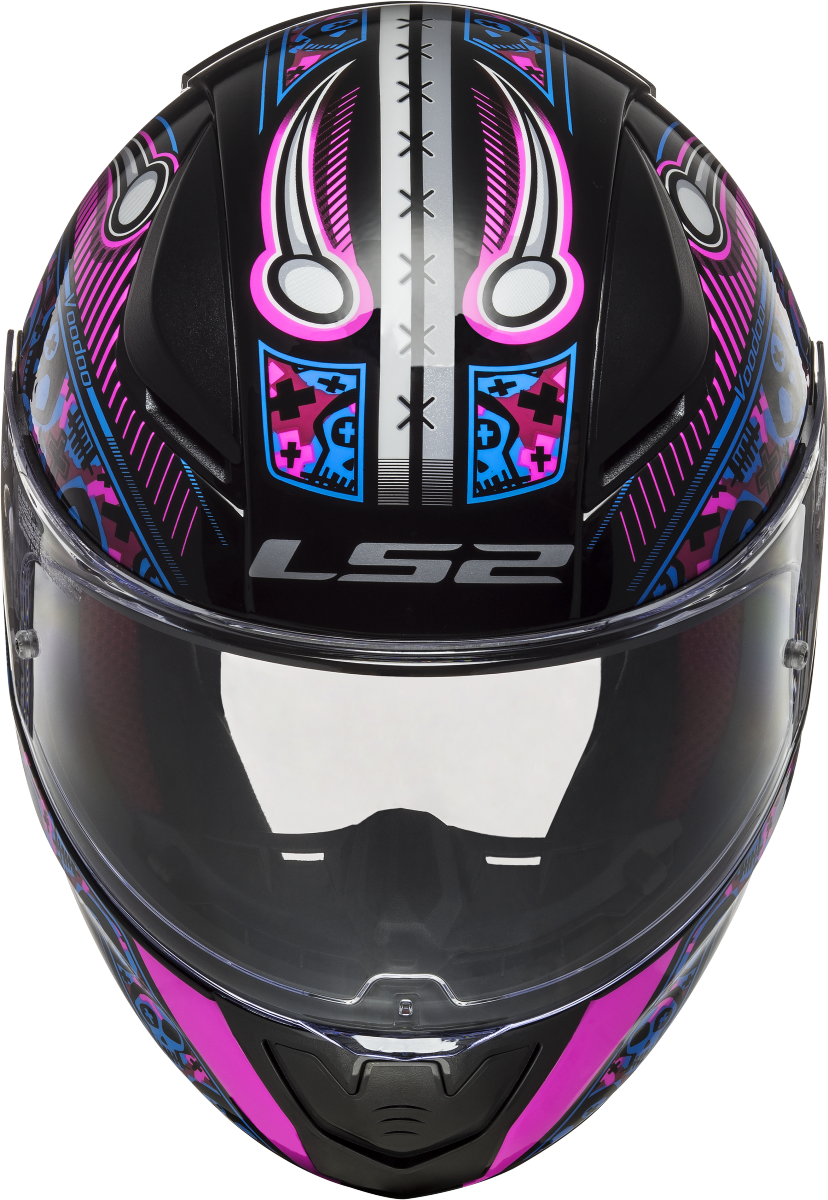 Casco LS2 FF353 RAPID MINI VOODOO NEGRO/ROSA INFANTIL 4