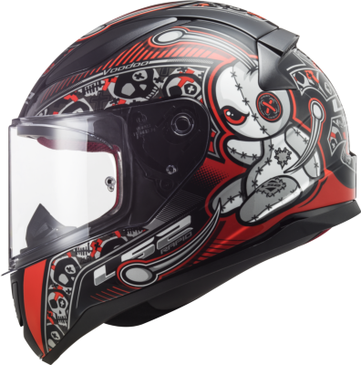 Casco LS2 FF353 RAPID MINI VOODOO NEGRO/ROJO INFANTIL