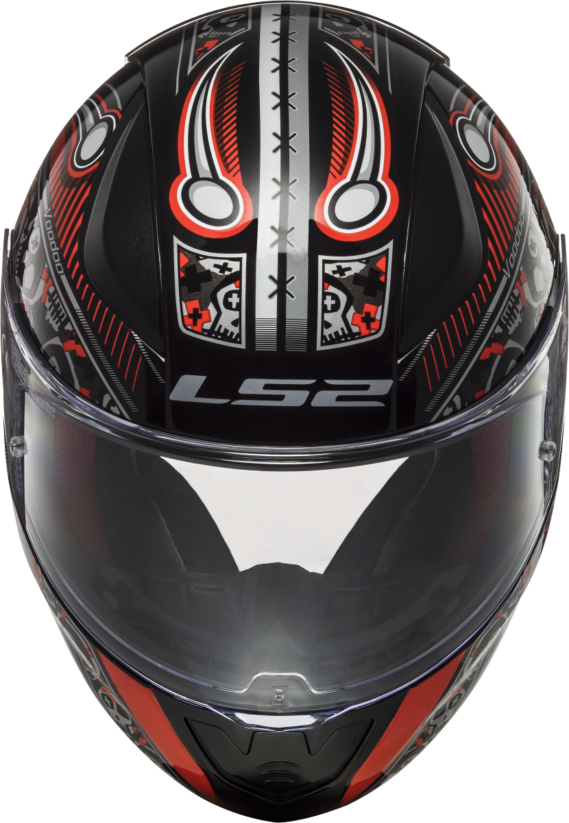 Casco LS2 FF353 RAPID MINI VOODOO NEGRO/ROJO INFANTIL 4