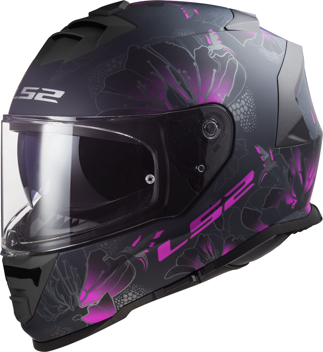 Casco LS2 FF800 STORM BURST NEGRO MATE/ROSA 22.06