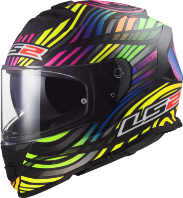 Casco LS2 FF800 STORM POWER ARCOIRIS/NEGRO MATE 22.06