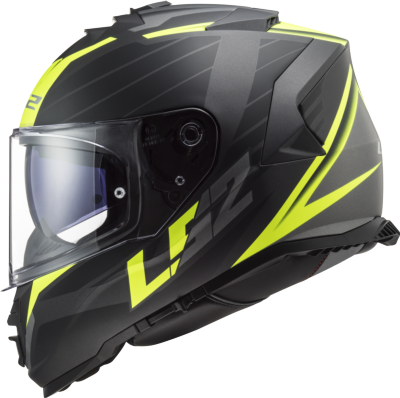 Casco LS2 FF800 STORM II NERVE NEGRO MATE/AMARILLO 22.06