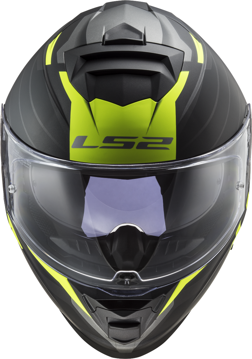 Casco LS2 FF800 STORM II NERVE NEGRO MATE/AMARILLO 22.06 3