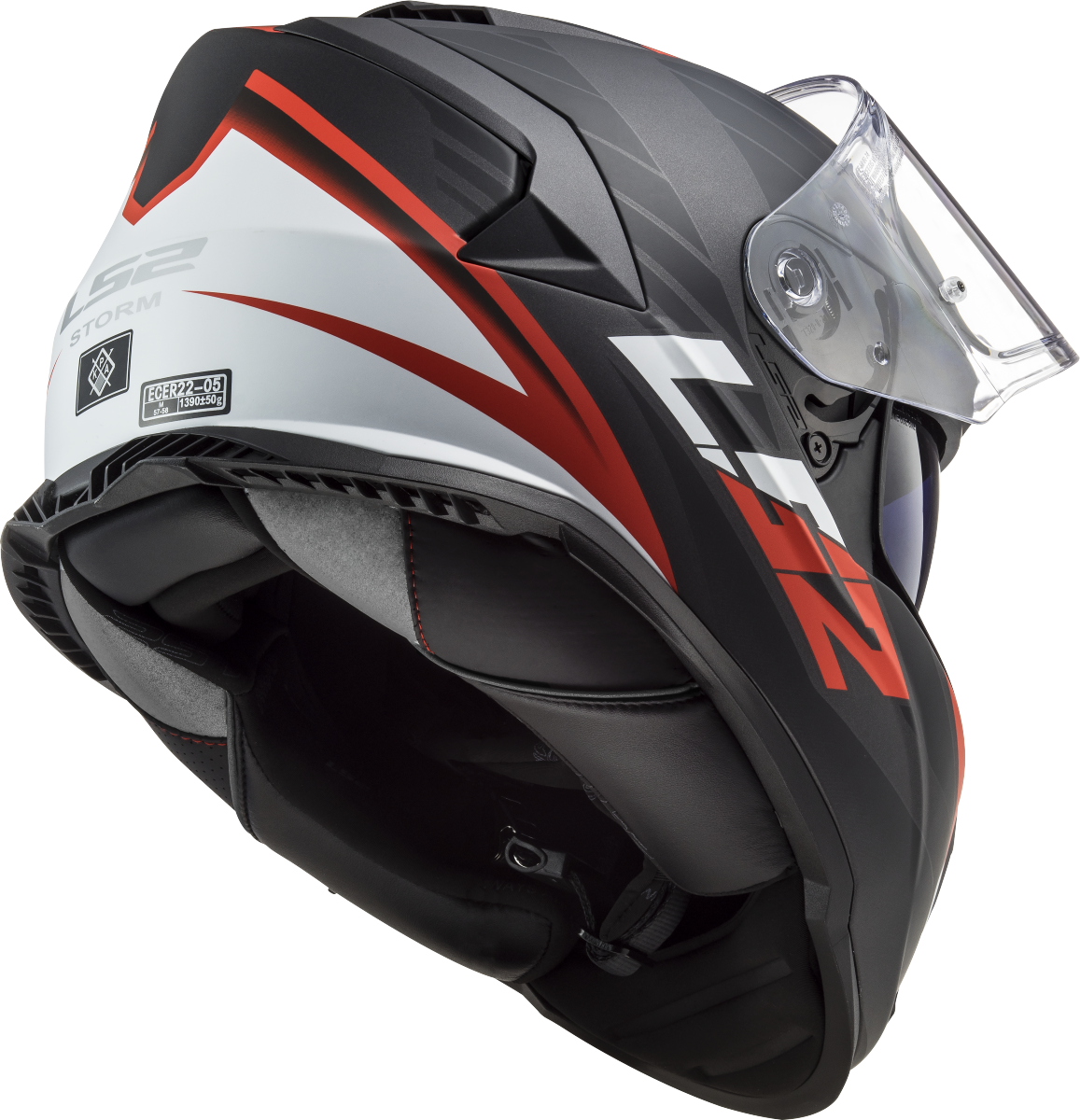 Casco LS2 FF800 STORM II NERVE NEGRO MATE/ROJO 22.06 1