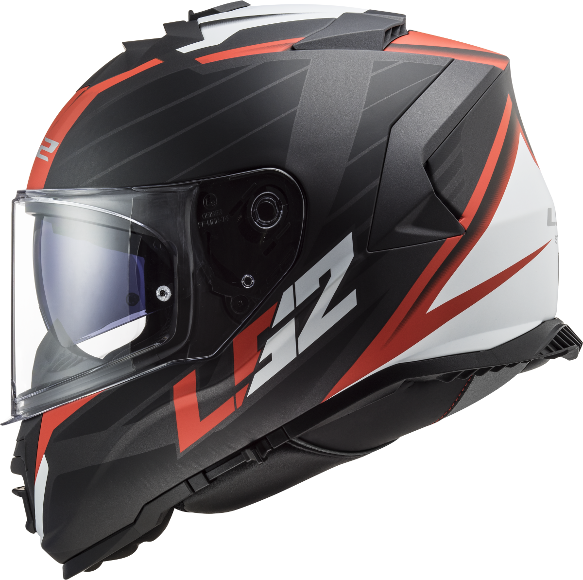 Casco LS2 FF800 STORM II NERVE NEGRO MATE/ROJO 22.06