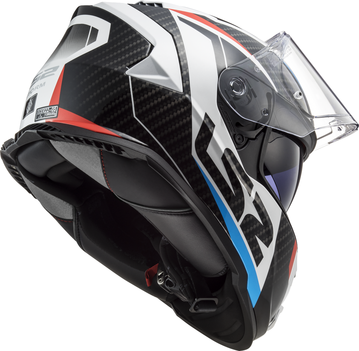 Casco LS2 FF800 STORM RACER AZUL/ROJO 22.06 3