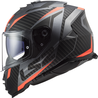 Casco LS2 FF800 STORM RACER TITANIO MATE/NARANJA 22.06