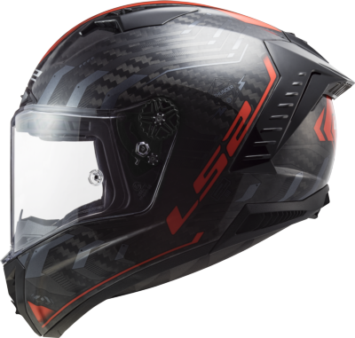 Casco LS2 FF805 THUNDER CARBONO SPUTNIK ROJO METALICO ECE 22.06