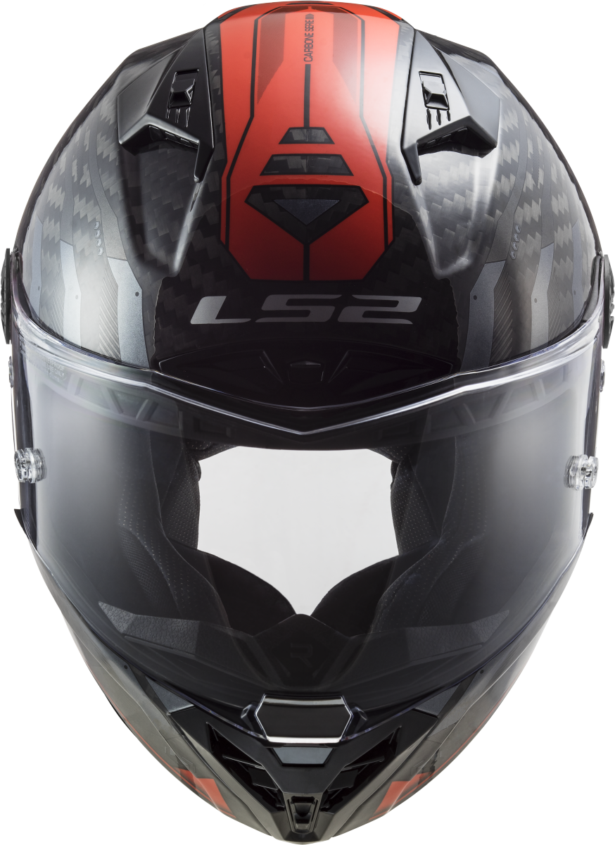 Casco LS2 FF805 THUNDER CARBONO SPUTNIK ROJO METALICO ECE 22.06 5