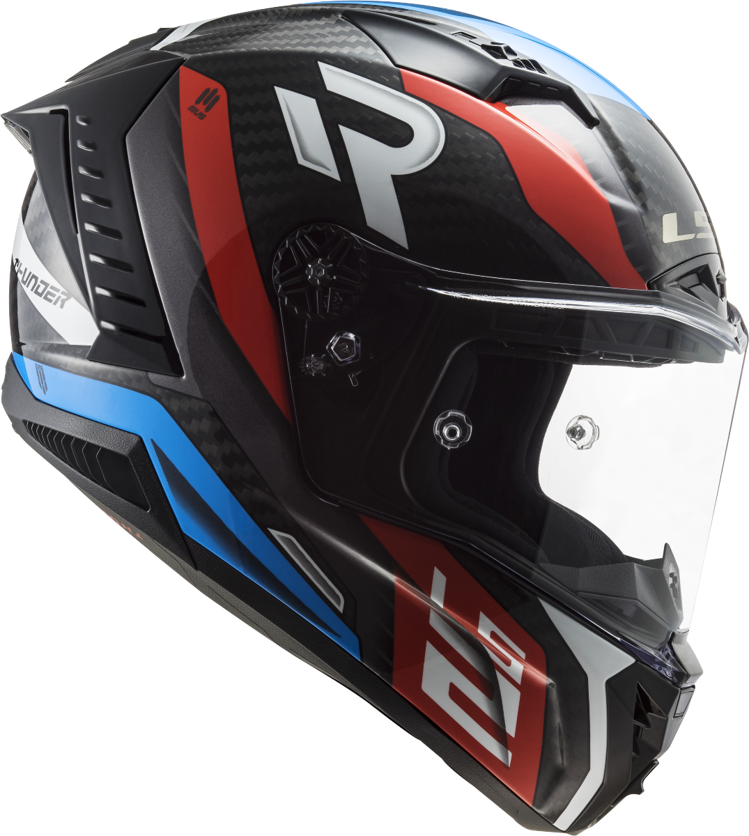 Casco LS2 FF805 THUNDER CARBONO SUPRA ROJO/AZUL ECE 22.06 2
