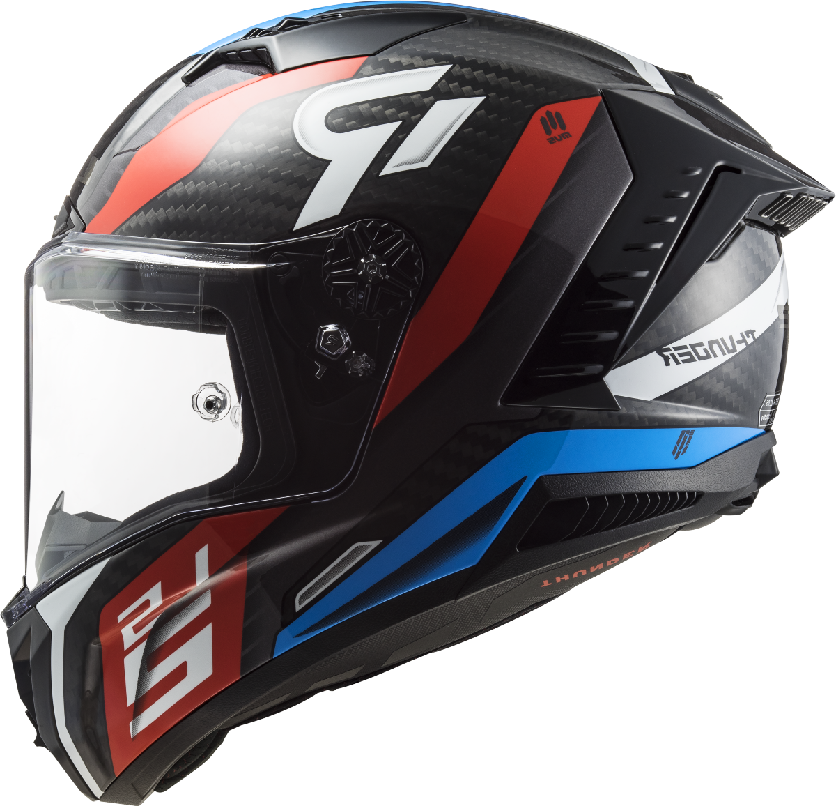 Casco LS2 FF805 THUNDER CARBONO SUPRA ROJO/AZUL ECE 22.06