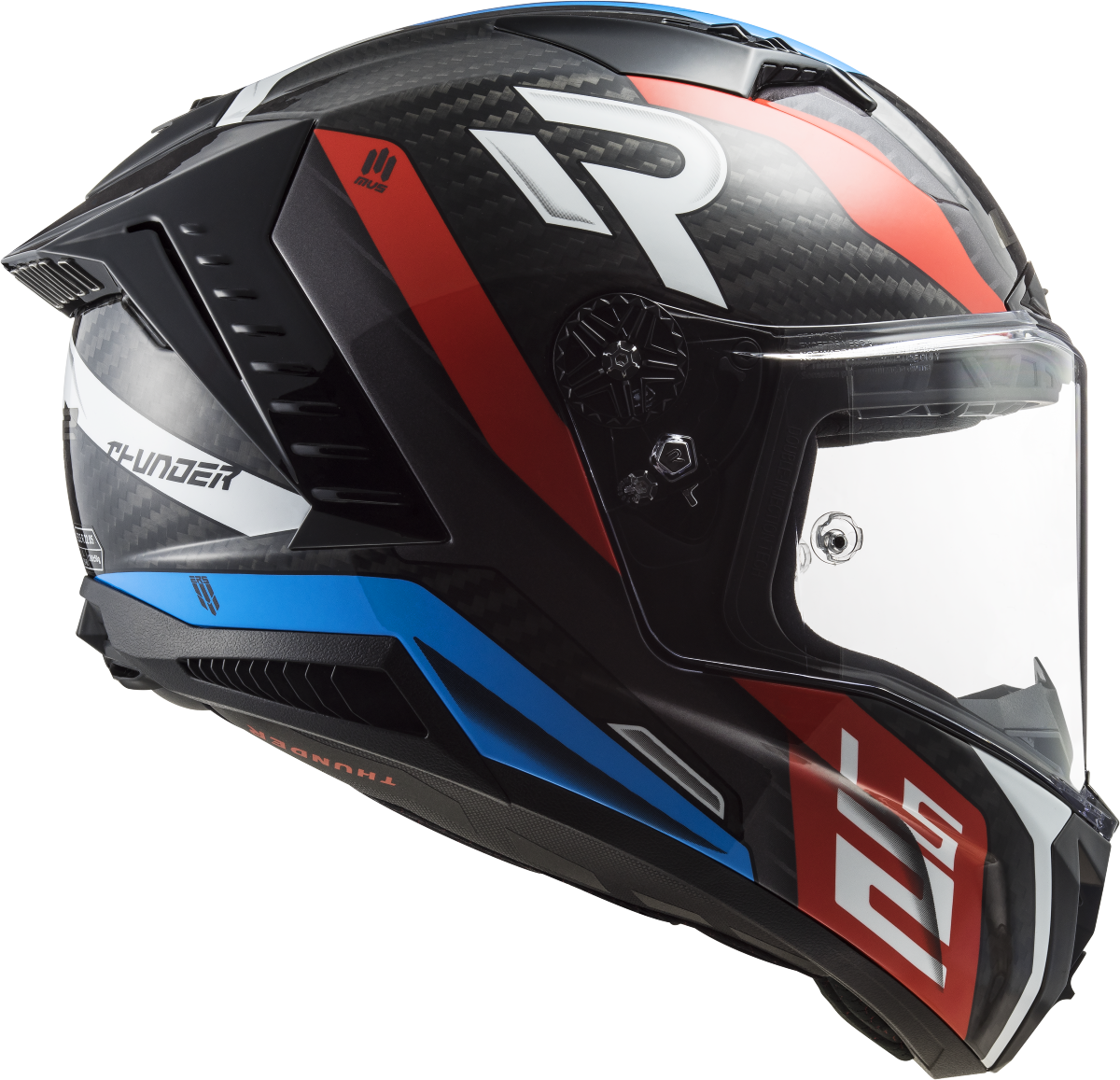 Casco LS2 FF805 THUNDER CARBONO SUPRA ROJO/AZUL ECE 22.06 4