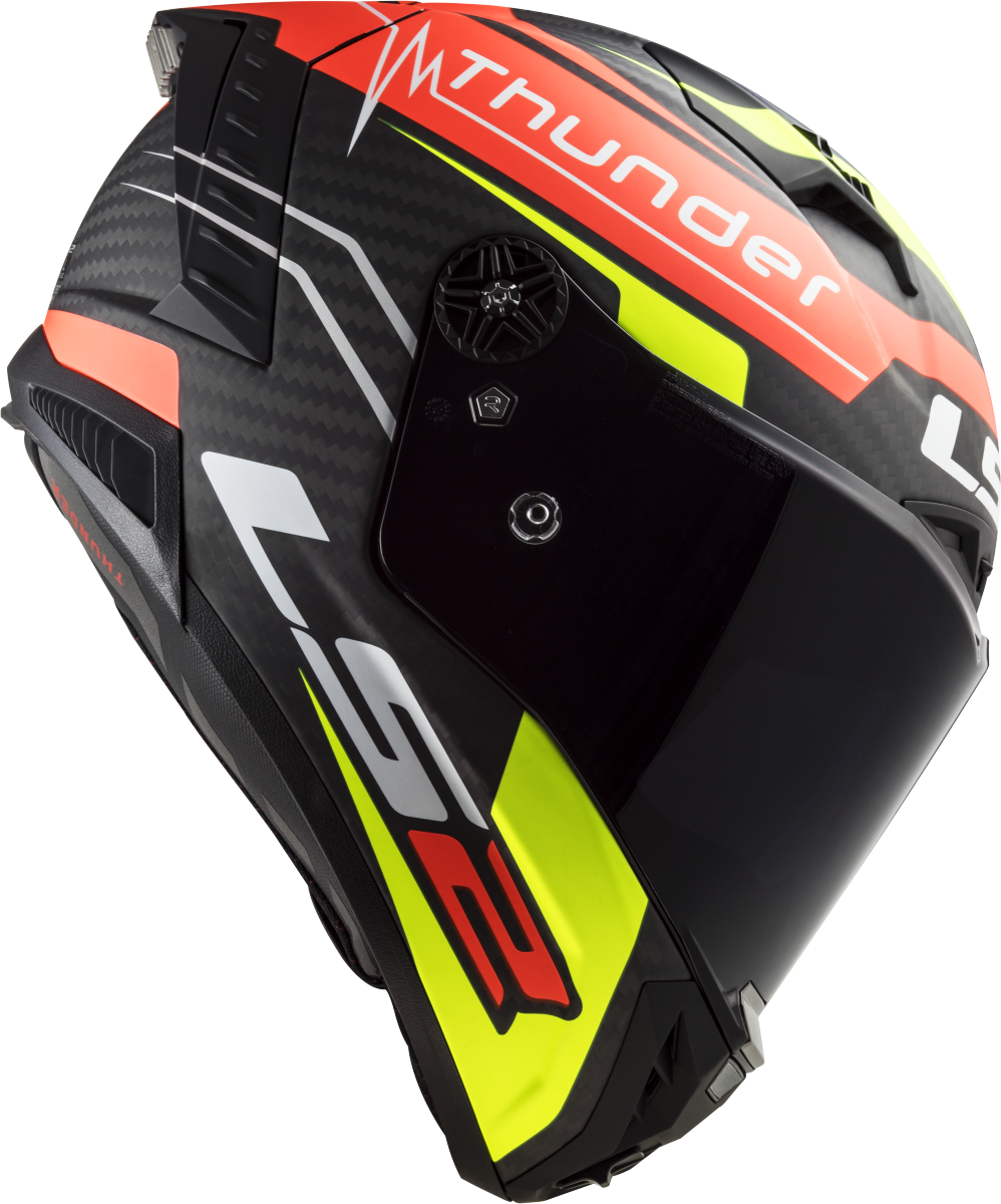 Casco LS2 FF805 THUNDER CARBONO BLACK ATTACK ROJO/AMARILLO ECE.22.06 3